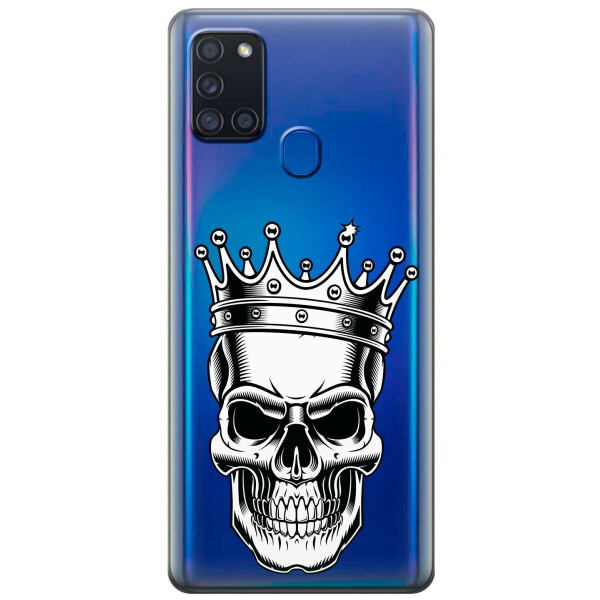 

Силиконовый чехол iSwag для Samsung Galaxy A21s Царский череп (KS2815)