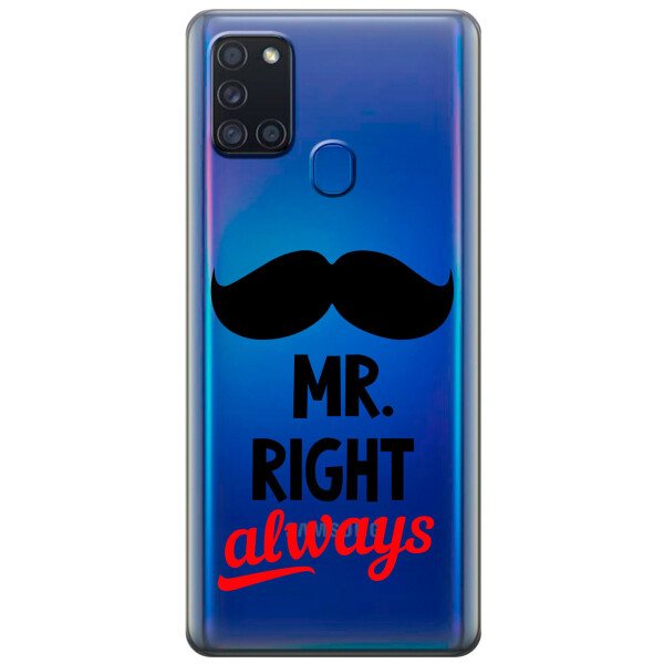 

Силиконовый чехол iSwag для Samsung Galaxy A21s Mr Right (KS2820)