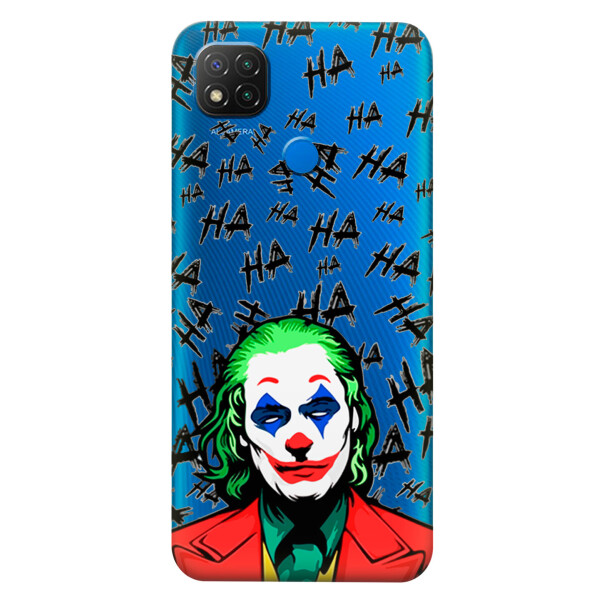 

Прозрачный силиконовый чехол iSwag для Xiaomi Redmi 9C с рисунком - Джокер (KS5818)