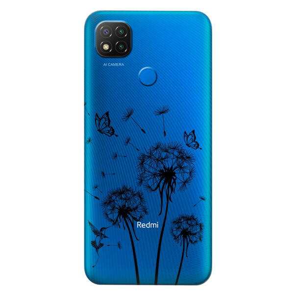 

Прозрачный силиконовый чехол iSwag для Xiaomi Redmi 9C с рисунком - Одуванчики (KS5821)