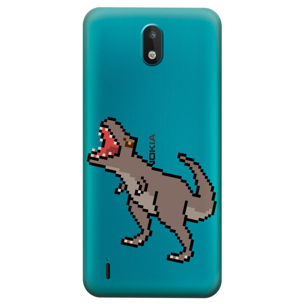 

Силиконовый чехол iSwag для Nokia 1.3 Пикселький динозавр (KS2875)