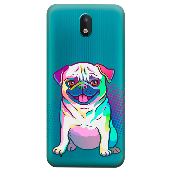 

Силиконовый чехол iSwag для Nokia 1.3 Мопс (KS2885)