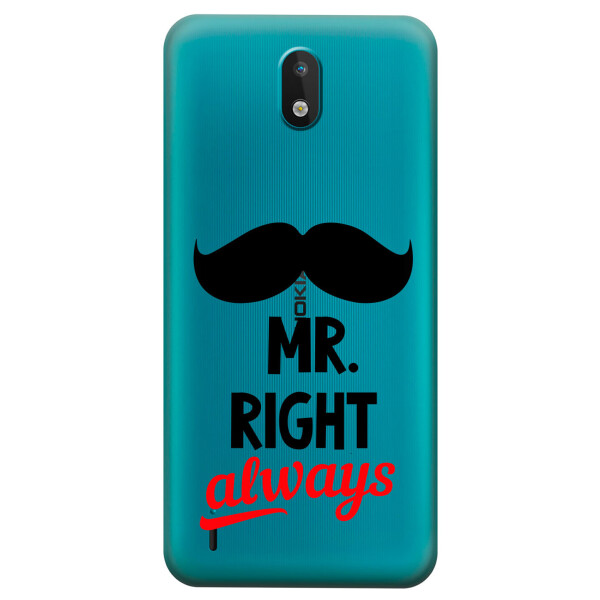 

Силиконовый чехол iSwag для Nokia 1.3 Mr Right (KS2895)