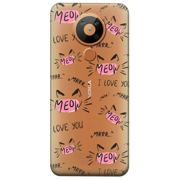 

Силиконовый чехол iSwag для Nokia 5.3 Кошачьи мордочки (KS2911)