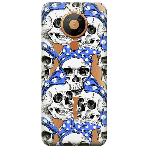 

Силиконовый чехол iSwag для Nokia 5.3 Черепа (KS2917)