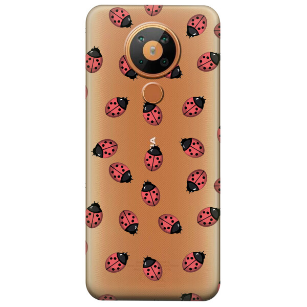 

Силиконовый чехол iSwag для Nokia 5.3 Божьи коровки (KS2933)
