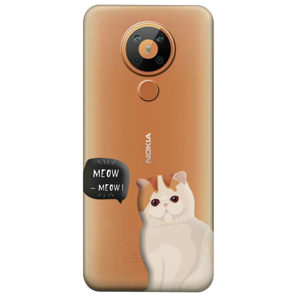 

Силиконовый чехол iSwag для Nokia 5.3 Котенок (KS2942)