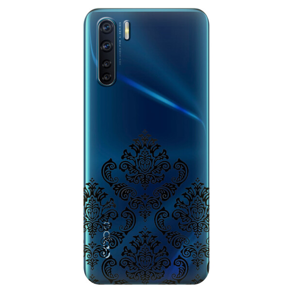 

Прозрачный силиконовый чехол iSwag для OPPO A91 с рисунком - Мандала (KS6001)