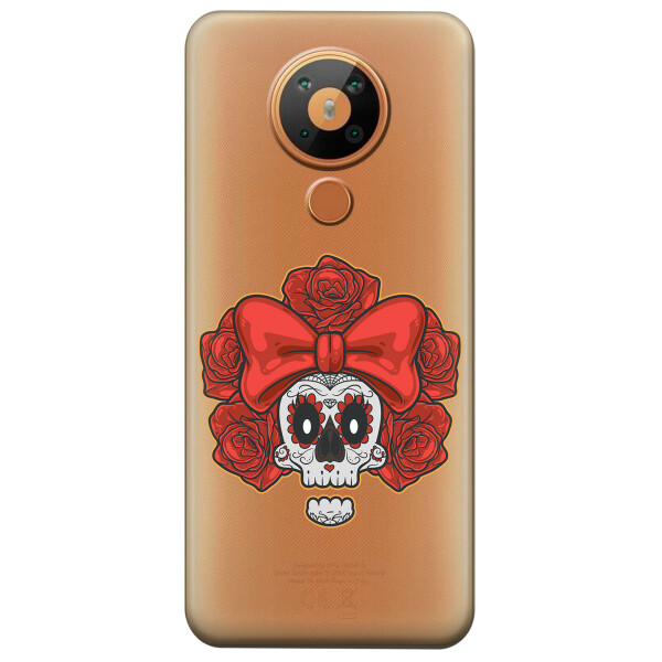 

Силиконовый чехол iSwag для Nokia 5.3 Готический череп (KS2954)
