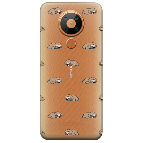 

Силиконовый чехол iSwag для Nokia 5.3 Спящие ленивцы (KS2966)