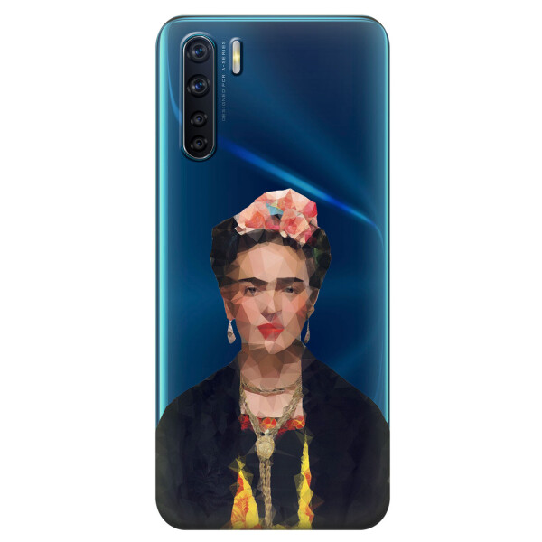 

Прозрачный силиконовый чехол iSwag для OPPO A91 с рисунком - Фрида Кало (KS6042)