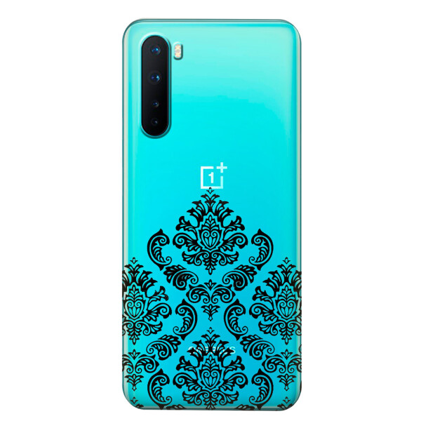 

Прозрачный силиконовый чехол iSwag для OnePlus Nord с рисунком - Мандала (KS6076)