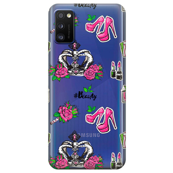 

Прозрачный силиконовый чехол iSwag для Samsung Galaxy A41 с рисунком - Женский дизайн (KS3105)