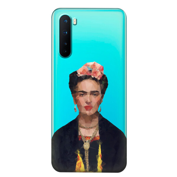 

Прозрачный силиконовый чехол iSwag для OnePlus Nord с рисунком - Фрида Кало (KS6117)