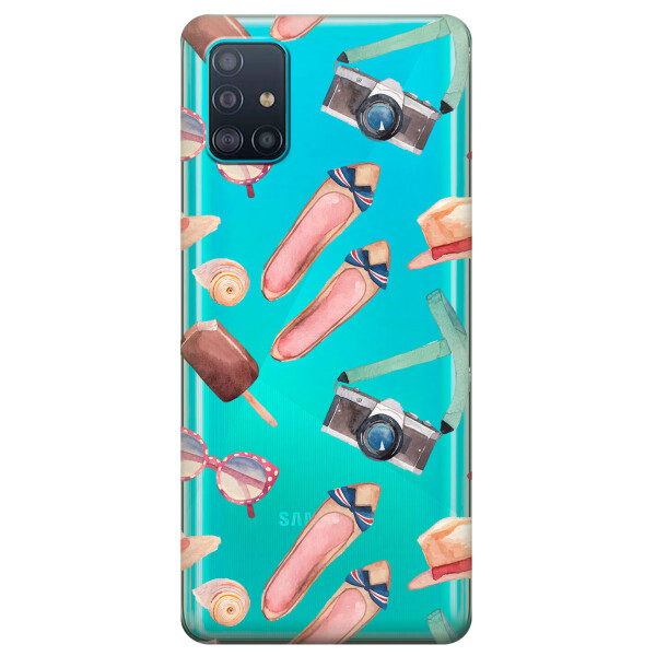 

Прозрачный силиконовый чехол iSwag для Samsung Galaxy A51 с рисунком - Женские штучки (KS3140)