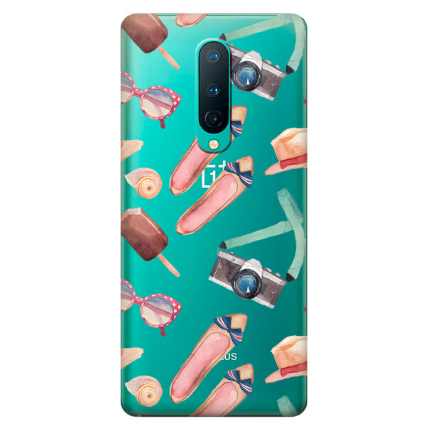 

Прозрачный силиконовый чехол iSwag для OnePlus 8 с рисунком - Женские штучки (KS6140)