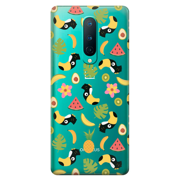 

Прозрачный силиконовый чехол iSwag для OnePlus 8 с рисунком - Летний клипарт (KS6163)