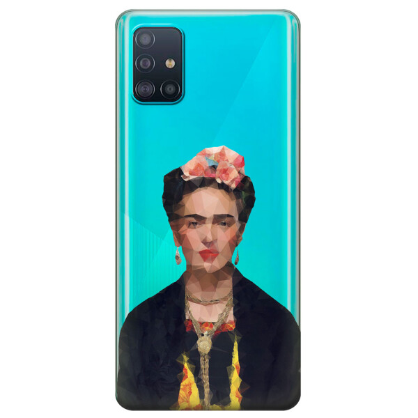 

Прозрачный силиконовый чехол iSwag для Samsung Galaxy A51 с рисунком - Фрида Кало (KS3192)
