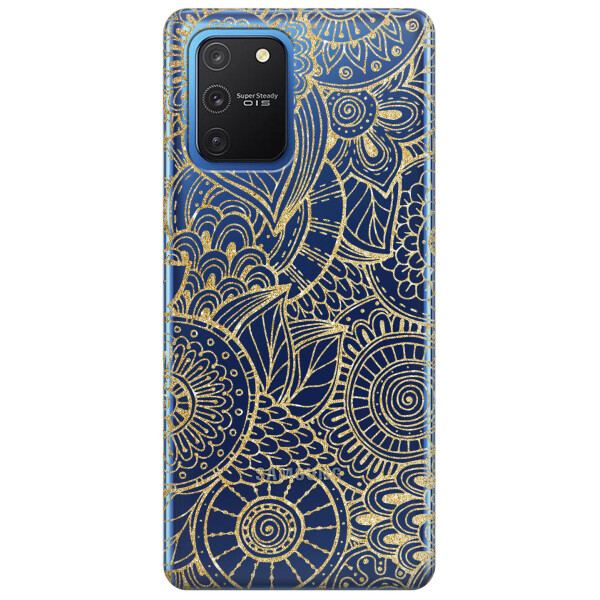 

Прозрачный силиконовый чехол iSwag для Samsung Galaxy S10 Lite с рисунком - Золотая мандала (KS3432)
