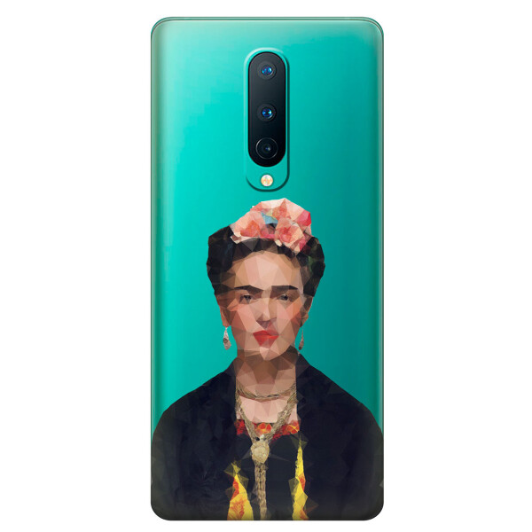 

Прозрачный силиконовый чехол iSwag для OnePlus 8 с рисунком - Фрида Кало (KS6192)