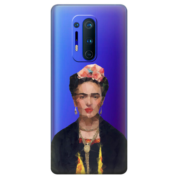 

Прозрачный силиконовый чехол iSwag для OnePlus 8 Pro с рисунком - Фрида Кало (KS6267)