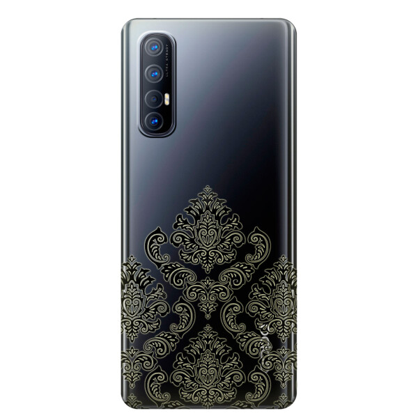 

Прозрачный силиконовый чехол iSwag для OPPO Reno 3 Pro с рисунком - Мандала (KS3826)