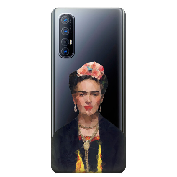 

Прозрачный силиконовый чехол iSwag для OPPO Reno 3 Pro с рисунком - Фрида Кало (KS3867)