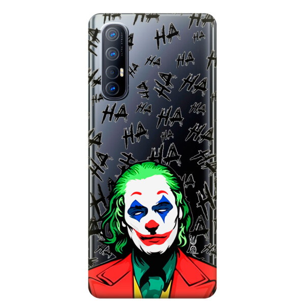 

Прозрачный силиконовый чехол iSwag для OPPO Reno 3 Pro с рисунком - Джокер (KS3868)
