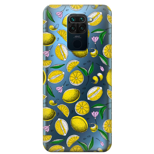 

Прозрачный силиконовый чехол iSwag для Xiaomi Redmi Note 9 с рисунком - Лимоны (KS2024)
