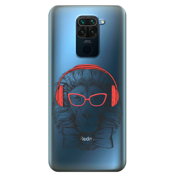 

Прозрачный силиконовый чехол iSwag для Xiaomi Redmi Note 9 с рисунком - Лев (KS2057)