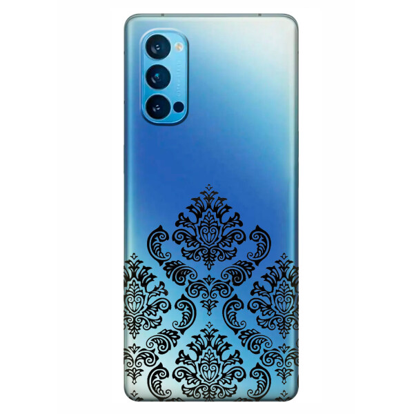 

Прозрачный силиконовый чехол iSwag для OPPO Reno 4 с рисунком - Мандала (KS6301)