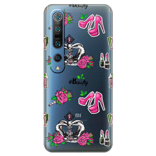 

Прозрачный силиконовый чехол iSwag для Xiaomi Mi 10 Pro с рисунком - Женский дизайн (KS2205)