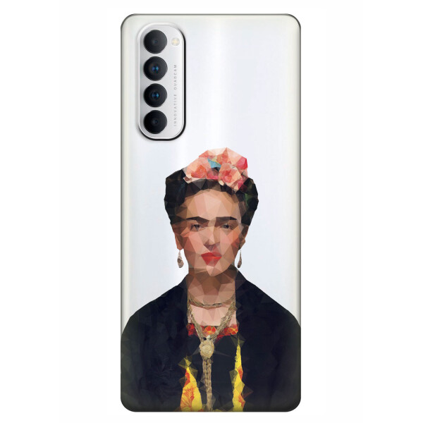 

Прозрачный силиконовый чехол iSwag для OPPO Reno 4 Pro с рисунком - Фрида Кало (KS6417)