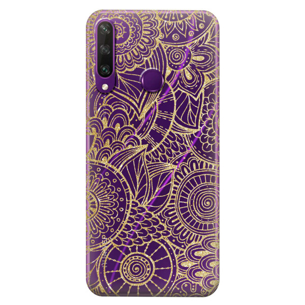 

Прозрачный силиконовый чехол iSwag для Huawei Y6p с рисунком - Золотая мандала (KS2307)