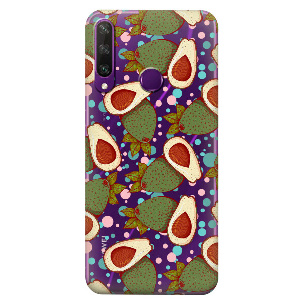 

Прозрачный силиконовый чехол iSwag для Huawei Y6p с рисунком - Авокадо (KS2310)