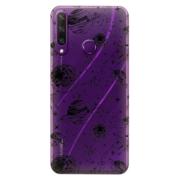 

Прозрачный силиконовый чехол iSwag для Huawei Y6p с рисунком - Космос (KS2313)