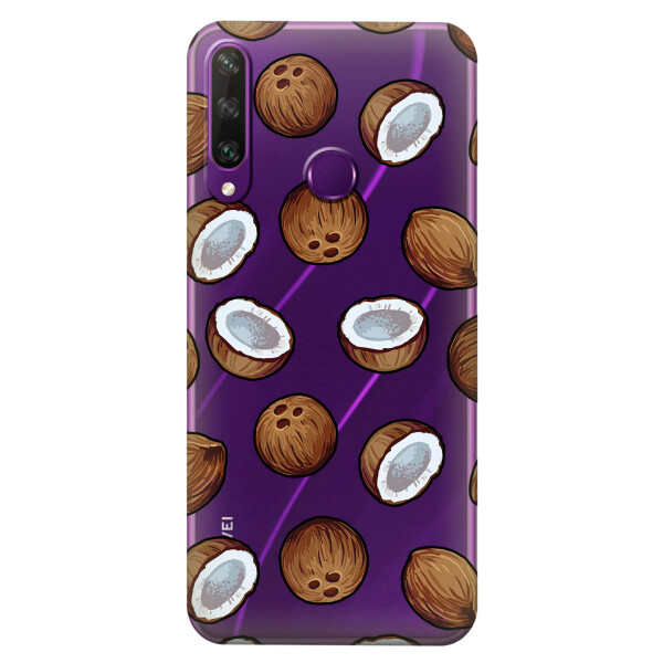 

Прозрачный силиконовый чехол iSwag для Huawei Y6p с рисунком - Кокосы (KS2314)
