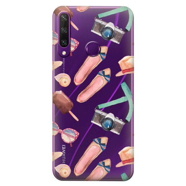 

Прозрачный силиконовый чехол iSwag для Huawei Y6p с рисунком - Женские штучки (KS2315)