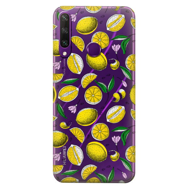 

Прозрачный силиконовый чехол iSwag для Huawei Y6p с рисунком - Лимоны (KS2324)