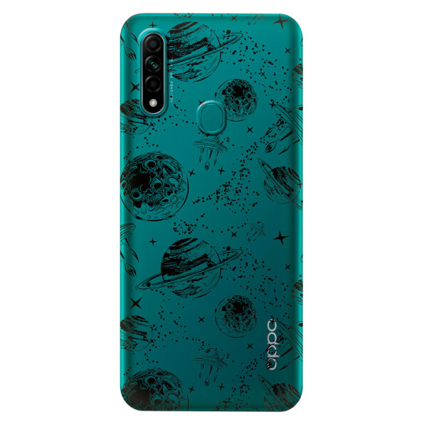 

Прозрачный силиконовый чехол iSwag для OPPO A31 с рисунком - Космос (KS2988)