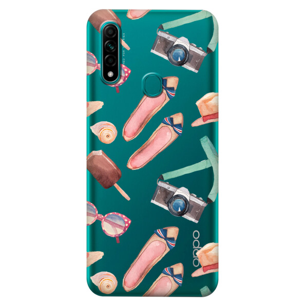 

Прозрачный силиконовый чехол iSwag для OPPO A31 с рисунком - Женские штучки (KS2990)