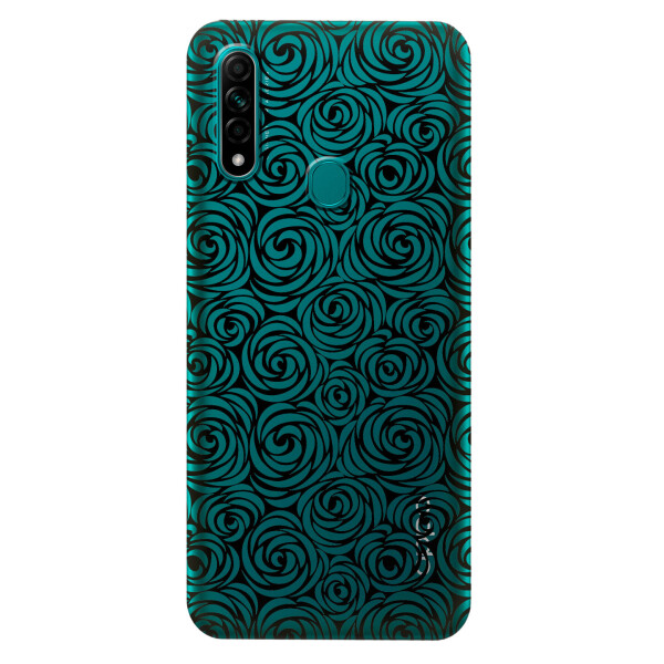 

Прозрачный силиконовый чехол iSwag для OPPO A31 с рисунком - Черные узоры (KS2998)