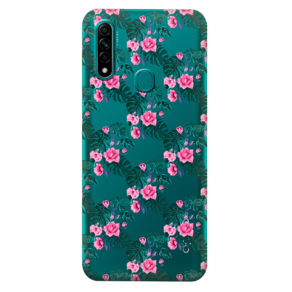 

Прозрачный силиконовый чехол iSwag для OPPO A31 с рисунком - Цветочная лиана (KS3018)