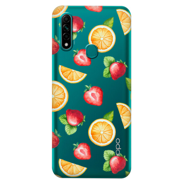 

Прозрачный силиконовый чехол iSwag для OPPO A31 с рисунком - Фруктовый дизайн (KS3020)