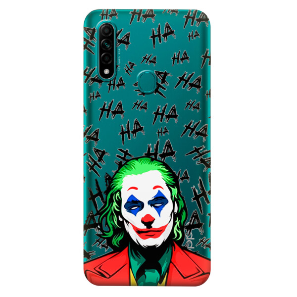 

Прозрачный силиконовый чехол iSwag для OPPO A31 с рисунком - Джокер (KS3043)