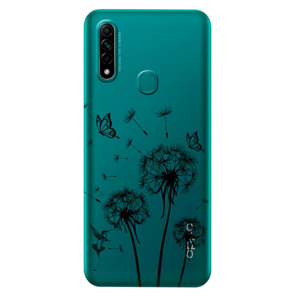 

Прозрачный силиконовый чехол iSwag для OPPO A31 с рисунком - Одуванчики (KS3046)