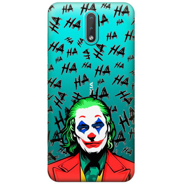 

Прозрачный силиконовый чехол iSwag для Nokia 2.3 с рисунком - Джокер (KS3418)