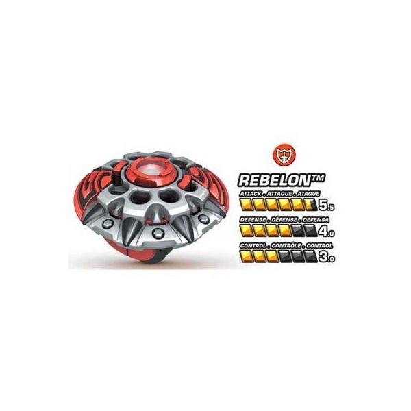 

Игровой Волчок нападающий Ребелон команды Паладин с картой - Rebelon, Team Paladin, Battle Strikers, Mega Bloks