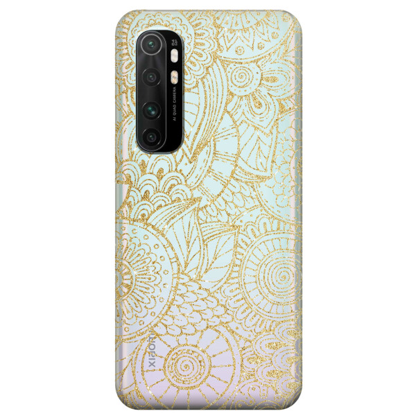 

Прозрачный силиконовый чехол iSwag для Xiaomi Mi Note 10 Lite с рисунком - Золотая мандала (KS3507)