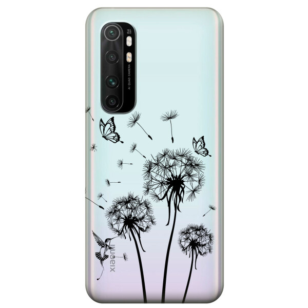 

Прозрачный силиконовый чехол iSwag для Xiaomi Mi Note 10 Lite с рисунком - Одуванчики (KS3571)
